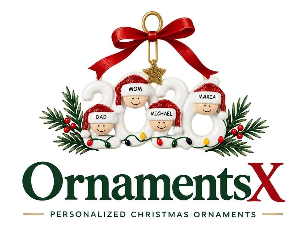 OrnamentsX ceramic Christmas ornament logo